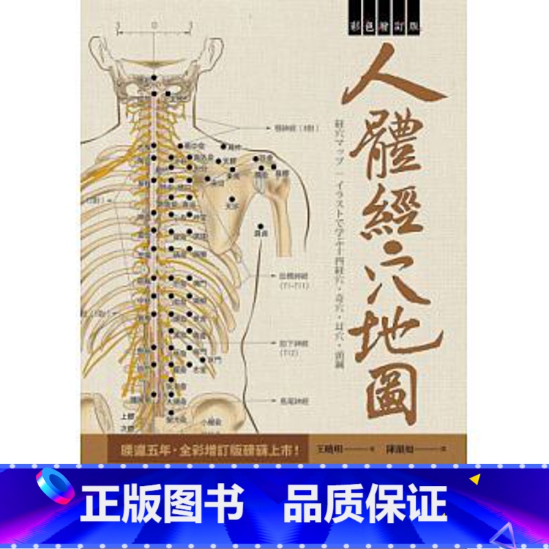 [正版] 人体经穴地图彩色增订版(第2版)王晓明 原版进口书 医疗保健