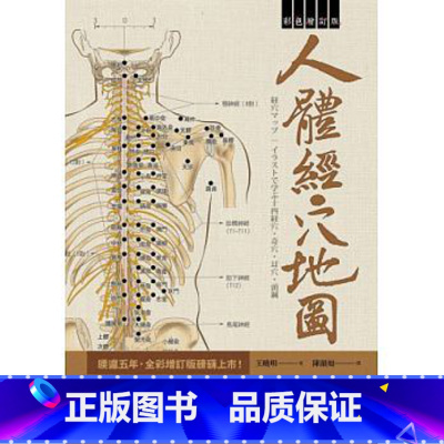 [正版] 人体经穴地图彩色增订版(第2版)王晓明 原版进口书 医疗保健