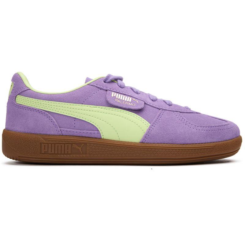 彪马(Puma)儿童复古休闲跑步鞋童鞋紫灰拼色柔软缓震防滑系带运动