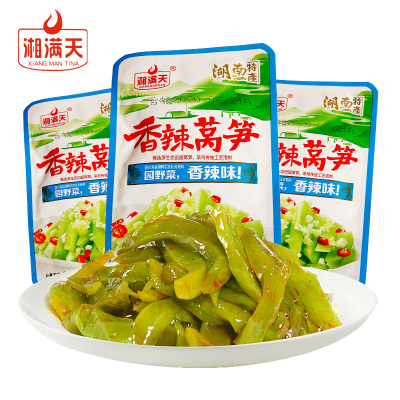 湖南特产湘满天香辣莴笋散装500g麻辣零食小吃咸菜下饭菜酱菜泡菜500g