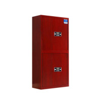 汉诺鑫威保密柜财务档案柜文件柜办公室资料储物柜保险柜电子密码国保锁通双节红木纹-电子密码锁