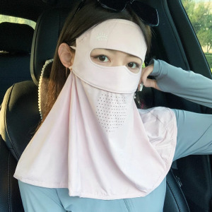 骑行防晒面罩女全脸防紫外线夏季冰丝透气护颈户外遮阳口罩护眼角3759A