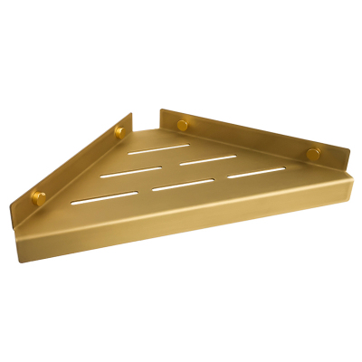 美帮汇北欧铜浴室三角置物架免打孔卫生间三角篮墙上壁挂式收纳架