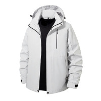 户外男装情侣款冲锋衣夹克男士春秋季防水登山服休闲百搭连帽外套