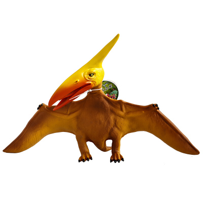 恐龙玩具软胶仿真动物模型超大号霸王龙套装儿童玩具男孩鹦鹉翼龙（不发声）45cm