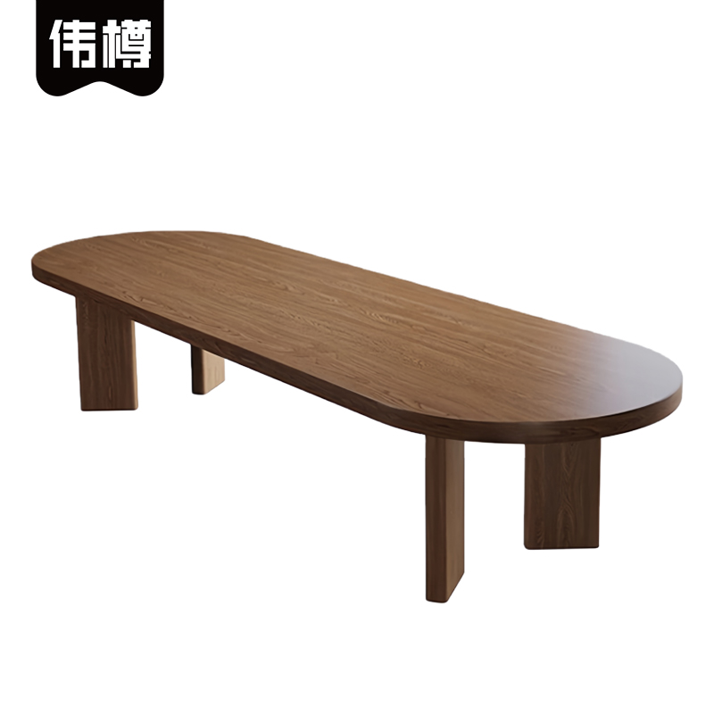 伟樽实木会议桌320*100*75cm张