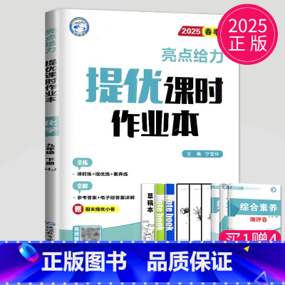 化学 九年级下 沪教版 九年级/初中三年级 [正版]2024亮点给力提优课时作业本九年级上册下册数学物理英语化学九上苏科