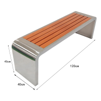 凌迪星公园长椅120*40*45cm张