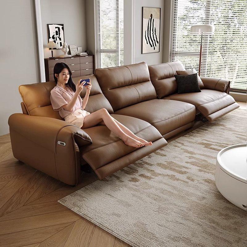 虔度功能沙发太空电动舱三人位家庭影院极简零靠墙真皮沙发