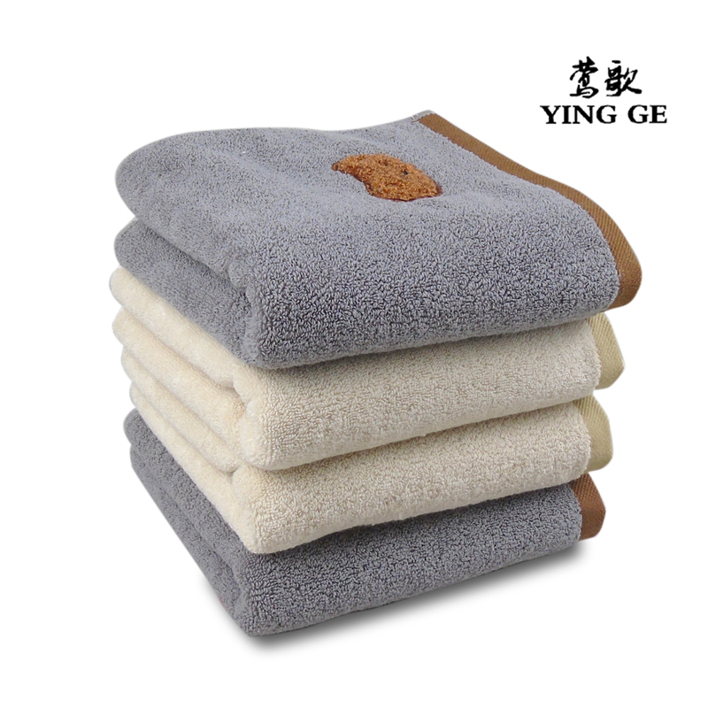 莺歌提花小熊毛巾75*35 (120g二色随机) 条(需盒装或袋装请备注)