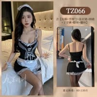 九里晴川洛丽蕾丝花边连衣裙女吊带性感内衣开裆免脱成人用品 TZ066 均码