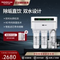 汉斯顿/Hunson家用厨下直饮RO反渗透净水器净水机1503 双膜双水直饮 滤芯更换提醒