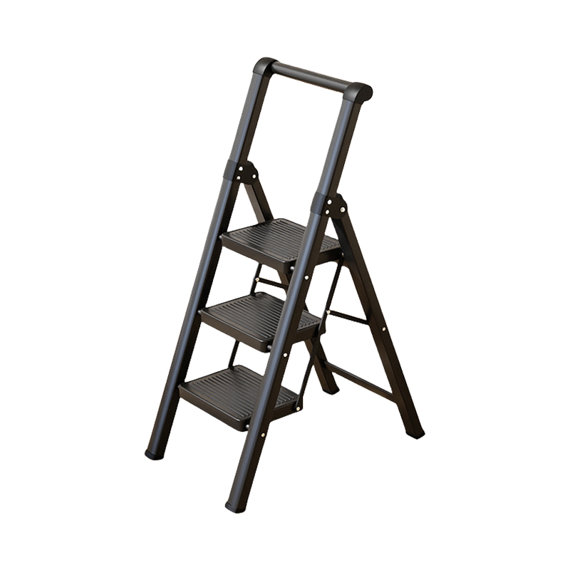 围达 家庭专用人字梯 典雅黑三步 个