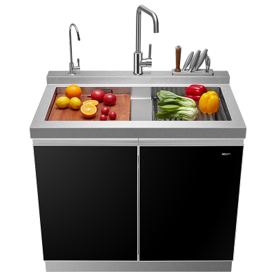 老板集团mq/名气集成水槽多功能大容量 304不锈钢家用版洗碗机jo-c1