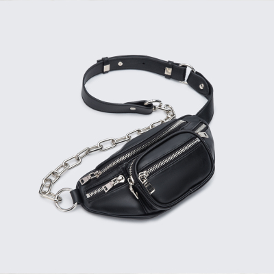 派尼美特腰包女潮ins洋气时尚卡卡同款20新款挎包mini经典款链条真皮胸包