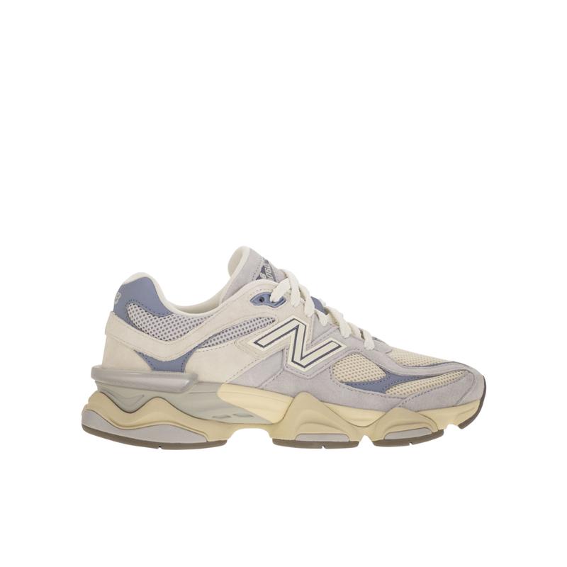 新百伦(New Balance)9060运动鞋男款圆头系带跑鞋织物小牛皮橡胶