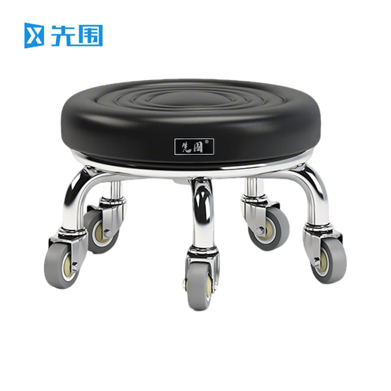 先围 静滑轮矮凳 40*22cm-水波黑 个