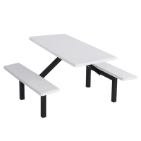 合祥源 连体餐桌椅组合 1100*600*750mm QX-CZ06 单位:张