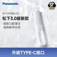 松下(Panasonic)冲牙器EW-DJ33洗牙器 水牙线 小圆管 牙齿清洁器 家用便捷式正畸专用 口腔清洁情人节礼物