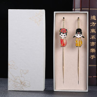 林檎书签定制中国风京剧脸谱书签金属创意礼品实用生日北京特色工艺品中国风特色礼品送老外送女朋友老婆生日礼物送女朋友老婆情人