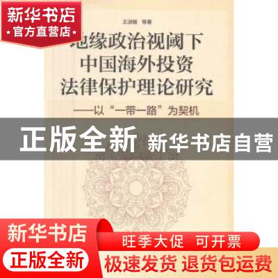正版 地缘政治视阈下中国海外投资法律保护理论研究:以“一带一路