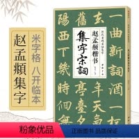 [正版]赵孟頫楷书集字宋词 赵孟俯经典碑帖集古诗词作品赏析 临摹楷书毛笔书法练 中国书店出版