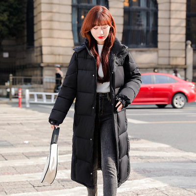 棉服女年新款棉衣羽绒棉冬季防寒长款过膝加厚保暖大码外套
