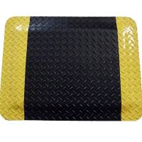 中锦科技 防静电抗疲劳地垫 黄边黑色 600*900*20mm 件
