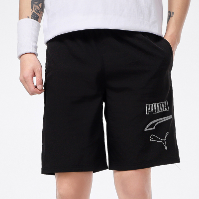 Puma彪马短裤男2021夏季新款运动休闲跑步训练透气五分裤845583
