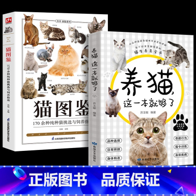 [正版]全2册养猫这一本就够了+猫图鉴猫咪图鉴迎接猫猫的教养手册