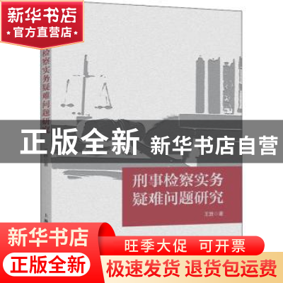 正版 刑事检察实务疑难问题研究 王胜 上海人民出版社 9787208164