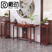 戴劲玄关桌入户门厅客厅条案新中式木制供桌靠墙玄关台120半圆组合款
