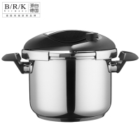 BRK Germany德国厨具加布森压力锅6LA 304不锈钢压力锅锅具 6升 多重安全保障 单手开合设计 定时装置提醒