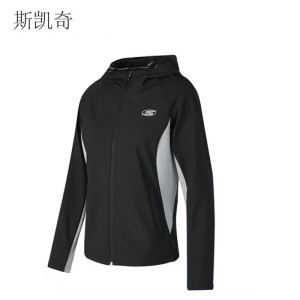斯凯奇 女士梭织连帽外套 P424W113-0018M 件