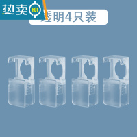 显彩儿童防盗门卧室保护罩宝宝小孩防反锁器安全锁保护房门开门锁扣 透明色保护罩[4只装]房门安全扣