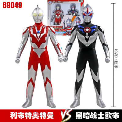 万代BANDAI利布特奥特曼超决战黑暗战士欧布软胶模型儿童玩具男孩女孩69049