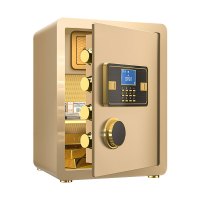 臻远ZY-NW-BXGS-21全钢实心保险柜办公防盗保险箱 高45cm金色电子款