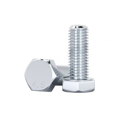 JIBIN/继彬 GB30 外六角螺栓 碳钢Q235 4.8级 镀白锌 全牙 M14×70 个