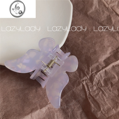 JiMi醋酸材质韩国ins蝴蝶结抓夹后脑勺半扎发抓夹气质盘发洗澡发夹女