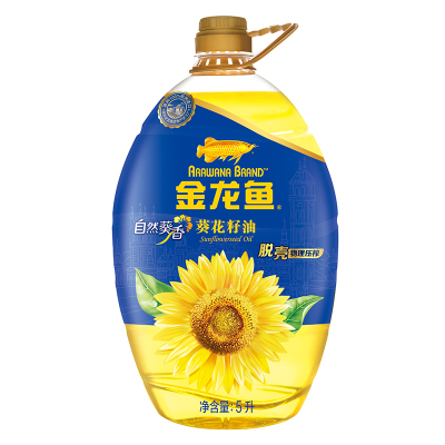 金龙鱼 食用油 自然葵香葵花籽油5L 新老包装更替中,随机发货