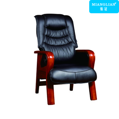 绵冠MIANGUAN会议椅办公椅经理椅电脑椅大班椅接待实木椅 可躺-牛皮