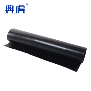 典虎 绝缘胶皮 黑色条纹3mm*1.2m*10m 卷