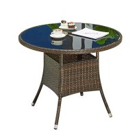 鑫睿辉 户外藤编圆桌 休闲桌 个