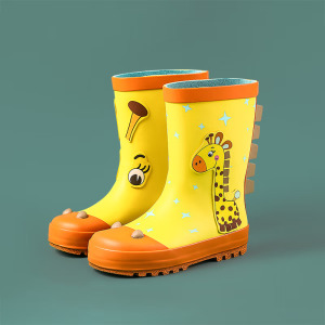甜甜仔3D卡通橡胶雨鞋儿童雨鞋男童女童防滑防水鞋宝宝雨靴水靴中大小童幼儿小孩