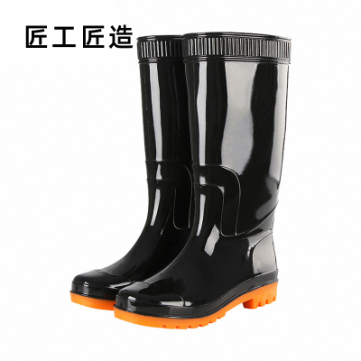 匠工匠造 YX05 加厚高筒雨鞋 均码 黑色