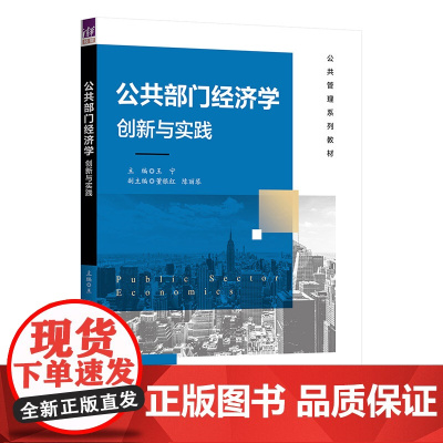[正版新书]公共部门经济学:创新与实践 王宁、董银红、陈丽琴 清华大学出版社 公共管理