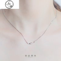925纯银项链短款女海豚锁骨链小吊坠简约学生配饰品 JiMi