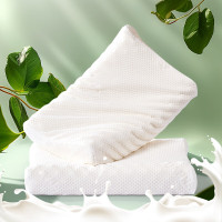 富安娜静柔进口乳胶枕/57*34cm/白