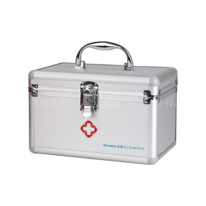 翌嘉YJ4122331 铝合金医药箱家用收纳箱应急医药箱 10寸 245*150*160