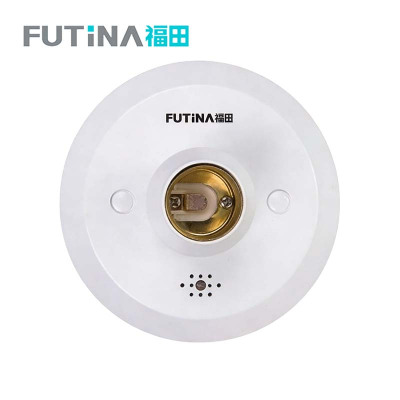 福田 声光控灯头灯座灯口 E27螺口底座直径120mm 个